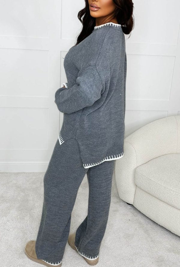 Knitted Lounge Wear Set